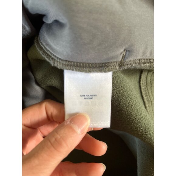 Lands' End Mens Medium Forest Green Full Zip Jacket Coat Outerwear Logo Pockets - Picture 5 of 6